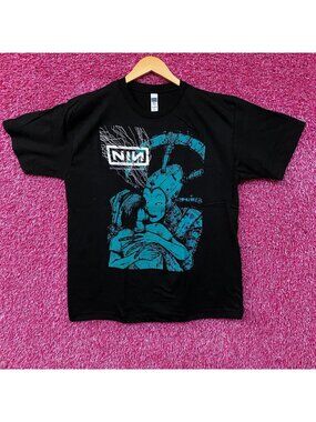 Nine Inch Nails 2005 With Teeth Tour Poster Rock Band T-Shirt Large